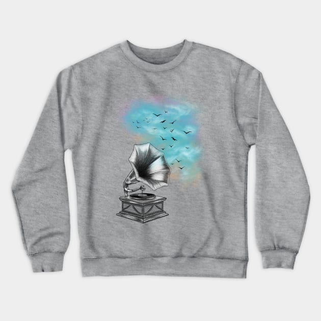 Music frees your soul Crewneck Sweatshirt by rakelittle